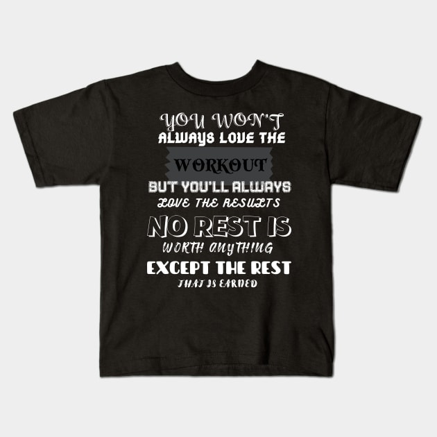 Boxing No Rest Is Kids T-Shirt by ZM1